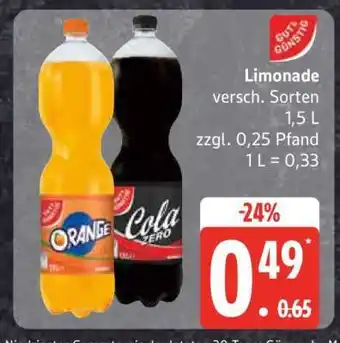 Edeka Limonade Angebot