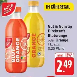 Edeka Gut & Günstig Direktsaft Blutorange oder Orange Angebot