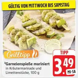 Edeka Garnelenspieße mariniert Angebot