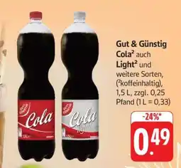 Edeka Gut & Günstig Cola Angebot