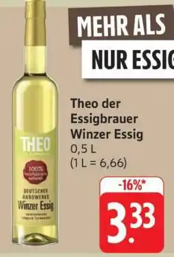 Edeka Theo der Essigbrauer Winzer Essig Angebot