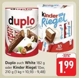 Edeka Duplo auch White oder Kinder Riegel Angebot