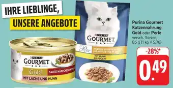 Edeka Purina Gourmet Katzennahrung Angebot