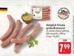 Edeka Hofglück Frische grobe Bratwurst Angebot