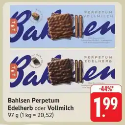 Edeka Bahlsen Perpetum Edelherb oder Vollmilch Angebot