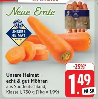 Edeka Unsere Heimat – echt & gut Möhren Angebot