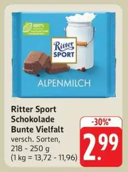 Edeka Ritter Sport Schokolade Bunte Vielfalt Angebot