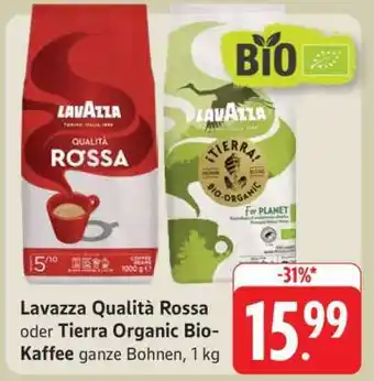 Edeka Lavazza Qualità Rossa oder Tierra Organic Bio-Kaffee Angebot