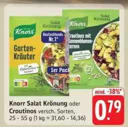 Edeka Knorr Salat Krönung oder Croutinos Angebot