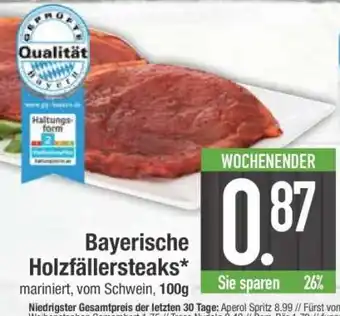 Edeka Bayerische Holzfällersteaks Angebot