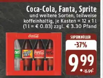 Edeka Coca-Cola, Fanta, Sprite und weitere Sorten Angebot