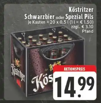 Edeka Köstritzer Schwarzbier oder Spezial Pils Angebot