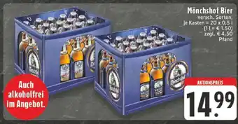 Edeka Mönchshof Bier Angebot
