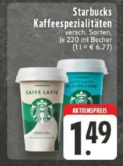 Edeka Starbucks Kaffeespezialitäten Angebot