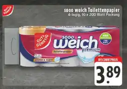 Edeka sooo weich Toilettenpapier Angebot
