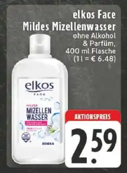 Edeka elkos Face Mildes Mizellenwasser Angebot