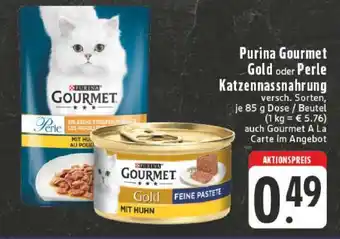 Edeka Purina Gourmet Gold oder Perle Katzennassnahrung Angebot