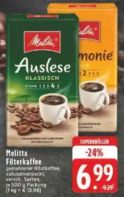 Edeka Melitta Filterkaffee Angebot