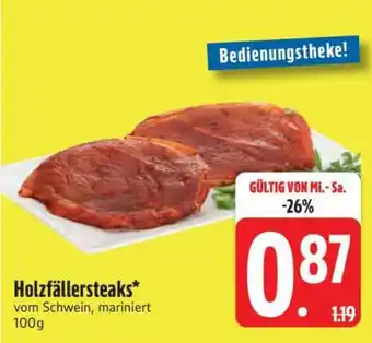 Edeka Holzfällersteaks Angebot