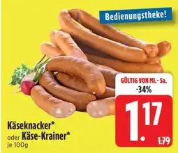 Edeka Käseknacker oder Käse-Krainer Angebot