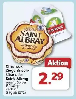 Famila Nord Ost Chavroux Ziegenfrischkäse oder Saint Albray Angebot