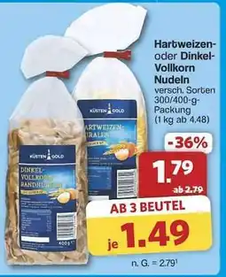 Famila Nord Ost Hartweizen- oder Dinkel-Vollkorn Nudeln Angebot