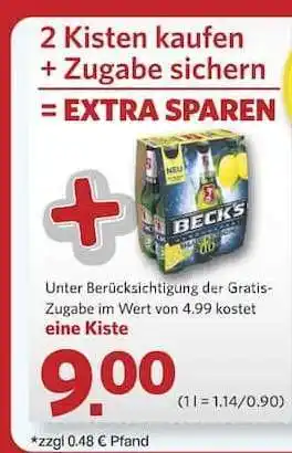 Famila Nord Ost Beck's Bier Angebot