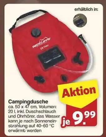 Famila Nord Ost Campingdusche Angebot