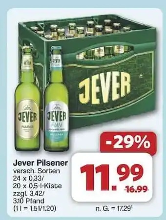 Famila Nord Ost Jever Pilsener Angebot