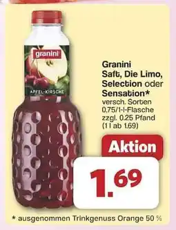 Famila Nord Ost Granini Saft, Die Limo, Selection oder Sensation Angebot