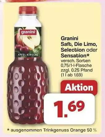 Famila Nord Ost Granini Saft, Die Limo, Selection oder Sensation Angebot