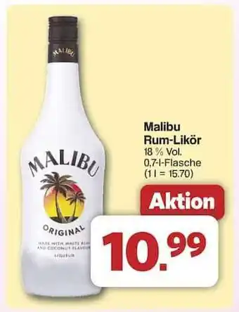 Famila Nord Ost Malibu Rum-Likör Angebot