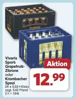 Famila Nord Ost Vivaris Sport Grapefruit-Zitrone oder Krombacher Spezi Angebot