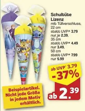 Famila Nord Ost Schultüte Lizenz Angebot