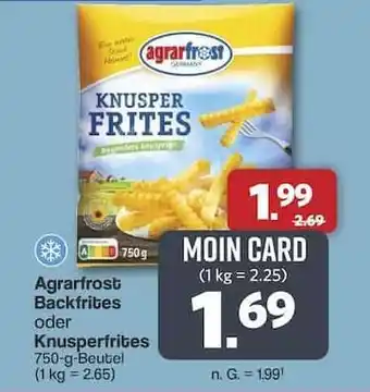 Famila Nord Ost Agrarfrost Backfrites oder Knusperfrites Angebot
