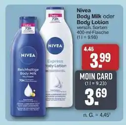 Famila Nord Ost Nivea Body Milk oder Body Lotion Angebot