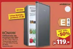 Famila Nord Ost BOMANN Kühlschrank mit Frostfach KS 7257 Angebot