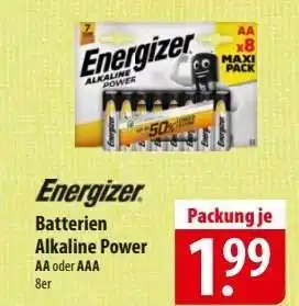 Famila Nord Ost Energizer Batterien Alkaline Power Angebot