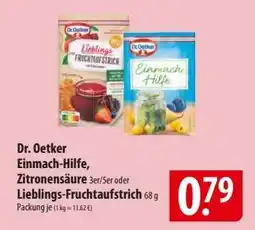Famila Nord Ost Dr. Oetker Einmach-Hilfe, Zitronensäure oder Lieblings-Fruchtaufstrich Angebot