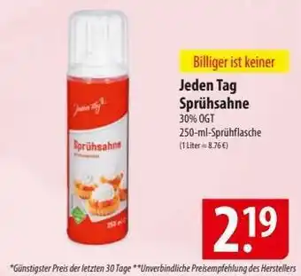 Famila Nord Ost Jeden Tag Sprühsahne Angebot