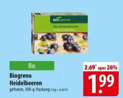 Famila Nord Ost Biogreno Heidelbeeren Angebot