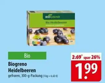 Famila Nord Ost Biogreno Heidelbeeren Angebot