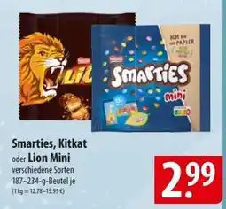 Famila Nord Ost Smarties, Kitkat oder Lion mini Angebot