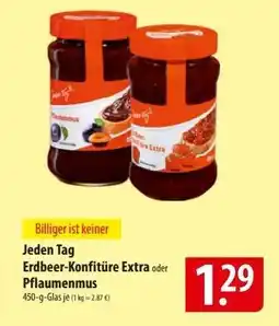 Famila Nord Ost Jeden Tag Erdbeer-Konfitüre Extra oder Pflaumenmus Angebot