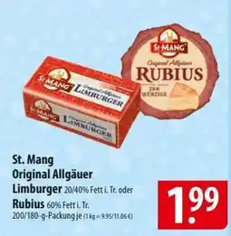 Famila Nord Ost St. Mang Original Allgäuer Limburger or Rubius Angebot