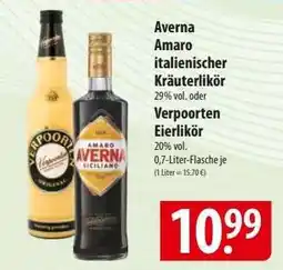 Famila Nord Ost Averna Amaro italienischer Kräuterlikör oder Verpoorten Eierlikör Angebot