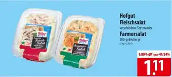 Famila Nord Ost Hofgut Fleischsalat oder Farmersalat Angebot