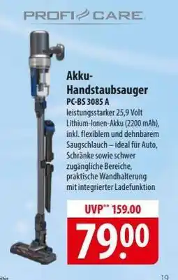 Famila Nord Ost Akku-Handstaubsauger PC-BS 3085 A Angebot