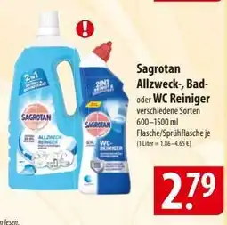 Famila Nord Ost Sagrotan Allzweck-, Bad- oder WC-Reiniger Angebot