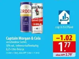 Famila Nord Ost Captain Morgan & Cola Angebot